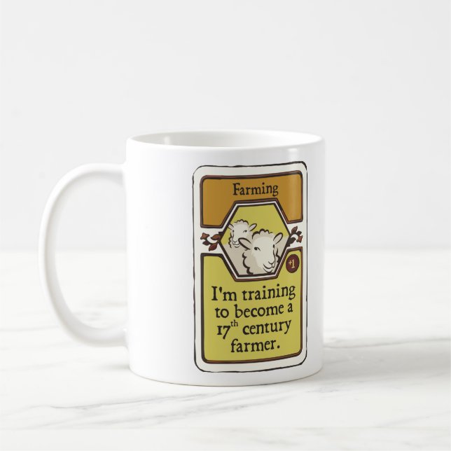 Ich bilde aus, um ein Bauer zu werden des 17. Kaffeetasse (Links)