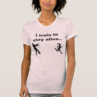 Ich bilde aus, um laufendes Shirt des lebendigen