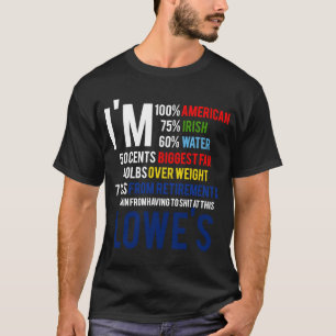 Ich bin 100 Amerikaner, 70 irische Zitate T-Shirt