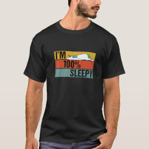 Ich bin 100% Sleepy Unicorn Lazy Joke T-Shirt