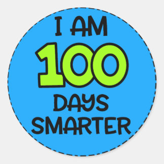 Ich bin 100 Tage Smarter Sticker