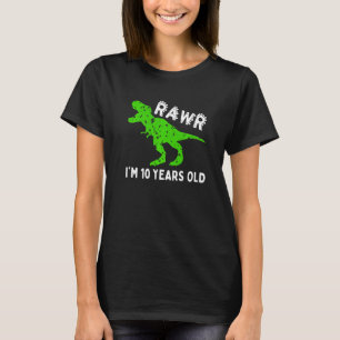 Ich bin 10 Jahre alt Dinosaurier Vintag 10. Geburt T-Shirt