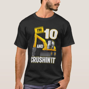 Ich bin 10 und graben es Baugrube zehnten T-Shirt