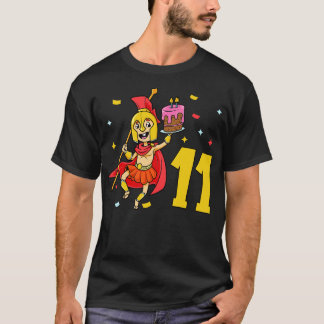 Ich bin 11 mit spartanischen Kindern Geburtstag 11 T-Shirt