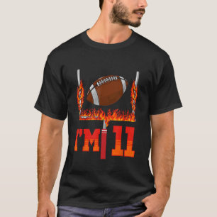 Ich bin 11 Sports American Football Player Kind 11 T-Shirt