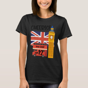 Ich bin 12 12. Geburtstag British London Thema Ver T-Shirt