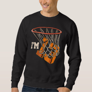 Ich bin 13 Basketball Thema Geburtstagsfeier Sweatshirt