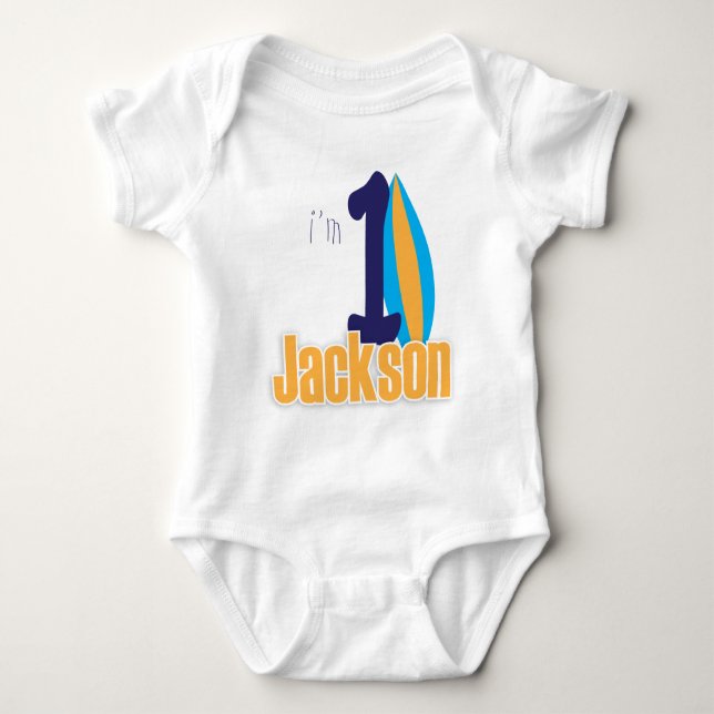 Ich bin 1 baby strampler (Vorderseite)