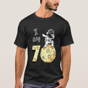 Ich bin 1 Raumfahrer Kid Moon Walker 1. Birthda T-Shirt