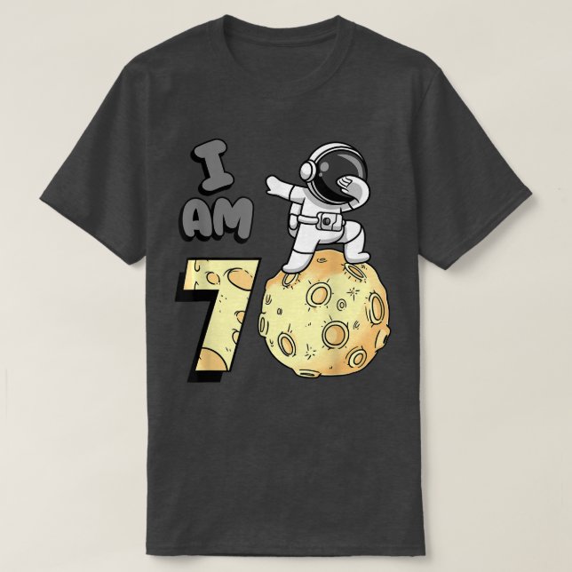 Ich bin 1 Space Astronaut Kid Moon Walker 1. Birth T-Shirt (Design vorne)