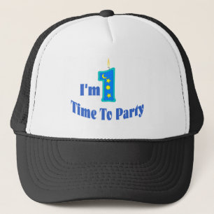 Ich bin 1mal zum Party. (Blau) Truckerkappe