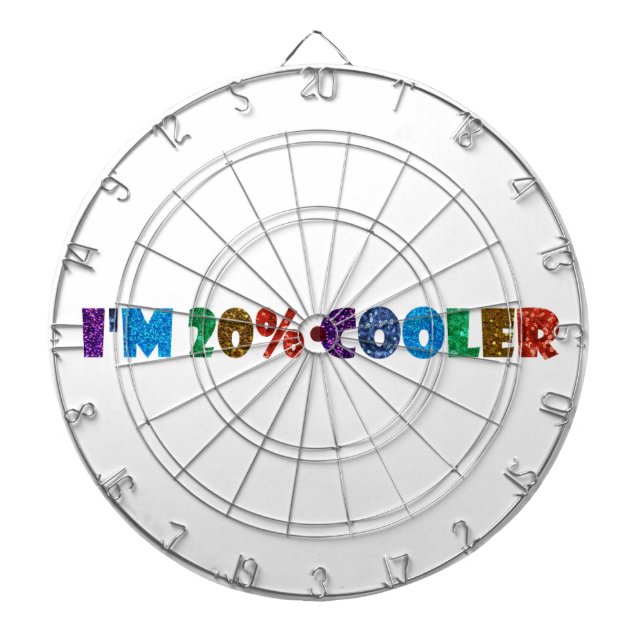 Ich bin 20% cooler dartscheibe (vorne)