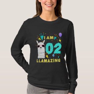 Ich bin 20 Jahre alt Llamazing Llama 2. Geburtstag T-Shirt