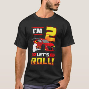 Ich bin 2 Jahre alt Racing Car Kleinkind 2. Geburt T-Shirt