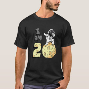 Ich bin 2 Space Astronaut Kid Moon Walker 2. Gebur T-Shirt
