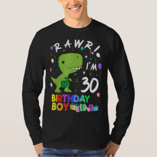 Ich bin 30 Niedlich Dinosaurier Geburtstag T-Shirt