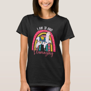 Ich bin 31 Jahre alt und lamming Alpaca Llama 31. T-Shirt