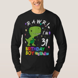 Ich bin 31 Niedlich Dinosaurier Geburtstag T-Shirt