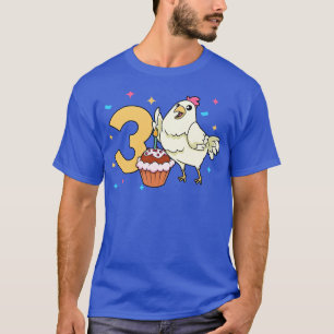 Ich bin 3 Jahre alt mit Hühner Kindergeburtstag 3 T-Shirt