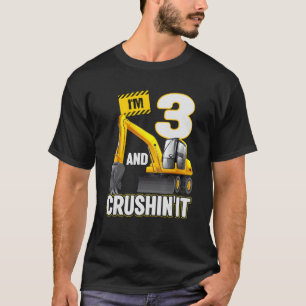 Ich bin 3 und graben es Baugrab 3. T-Shirt