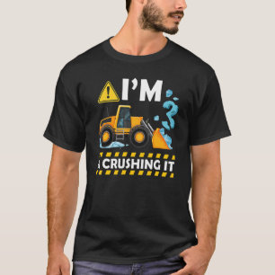 Ich bin 3 und graben es Baugrab 3. T-Shirt