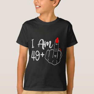 Ich bin 49 Plus 1 Mittelfinger Lustiger 50. Geburt T-Shirt