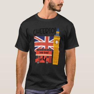 Ich bin 4  4. Geburtstag britisch London Thema Ver T-Shirt