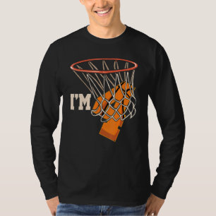 Ich bin 4 Basketball Thema Geburtstagsfeier T-Shirt
