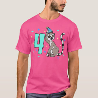 Ich bin 4 Jahre alt mit magerem Kindergeburtstag T-Shirt