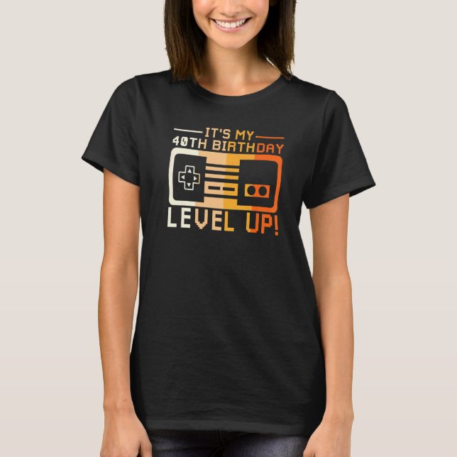 Ich bin 4 Level Up Game Controller Dashboa T-Shirt (Vorderseite)