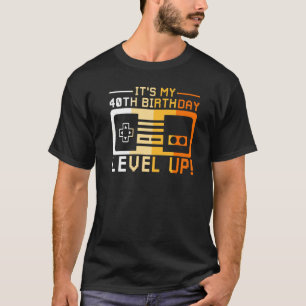 Ich bin 4 Level Up Game Controller Dashboa T-Shirt