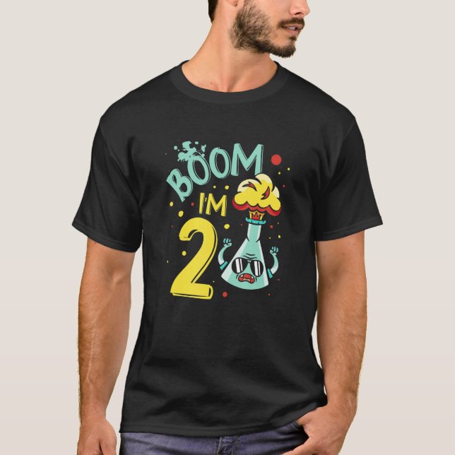 Ich bin 4 Science Lover Future Scientist Happy Bir T-Shirt (Vorderseite)
