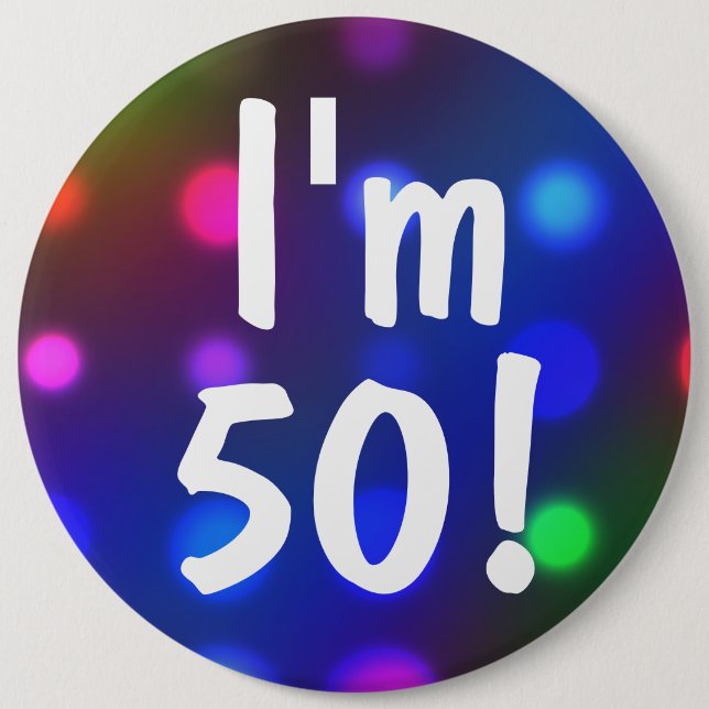 Ich bin 50! Oder irgendein Button (Vorderseite)