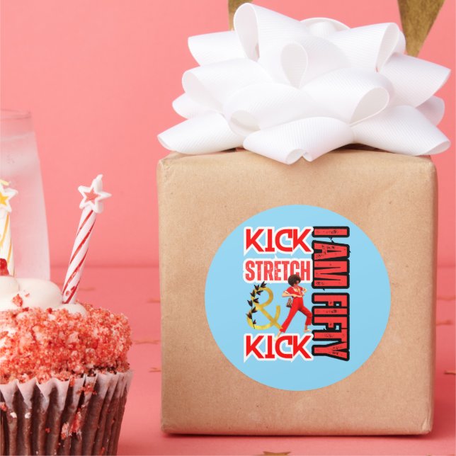 Ich bin 50 runder aufkleber (Party)