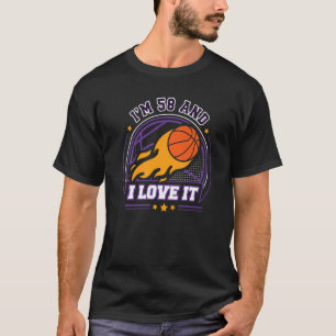 Ich bin 58 und ich Liebe It Basketball 58. Geburts T-Shirt