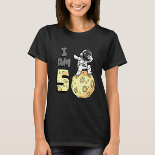 Ich bin 5 Space Astronaut Kid Moon Walker 5. Gebur T-Shirt