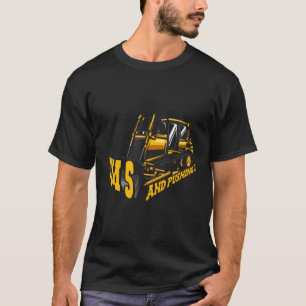Ich bin 5 und drücke es Bauwagen 5. T-Shirt