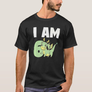 Ich bin 6 Drache Sechster Geburtstagsdrache T-Shirt
