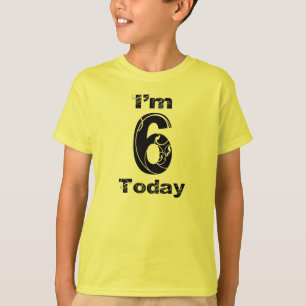 Ich bin 6 heute Mädchen Geburtstags-Shirt T-Shirt