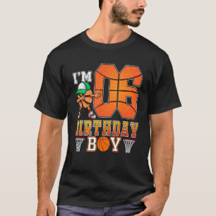 Ich bin 6 Jahre alt, 6. Geburtstag, Boy Basketball T-Shirt