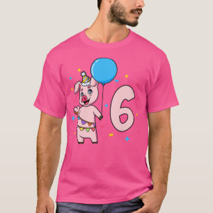 Ich bin 6 Jahre alt mit Kindergeburtstag von Schwe T-Shirt