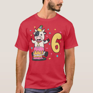 Ich bin 6 Jahre alt und Kindergeburtstag 6 Jahre a T-Shirt
