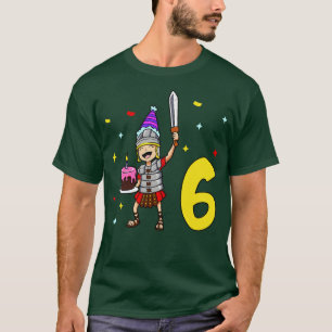 Ich bin 6 mit Centurion Kindergeburtstag 6 Jahre a T-Shirt