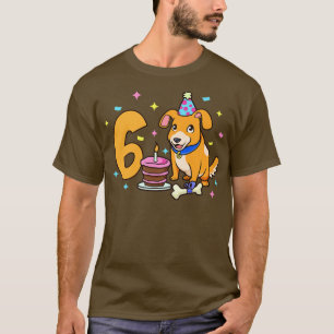 Ich bin 6 mit Kindergeburtstag 6 Jahre alt T-Shirt