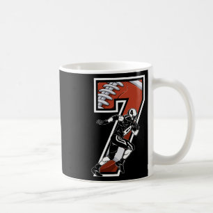 Ich bin 7 Jahre alter Fußballspieler 7. Geburtstag Kaffeetasse