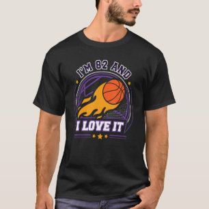 Ich bin 82 und ich Liebe It Basketball 82. Geburts T-Shirt