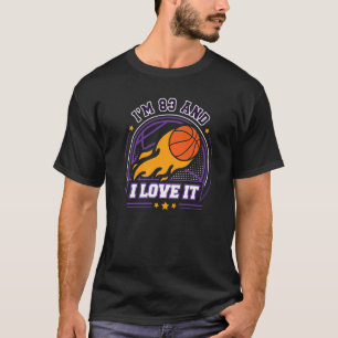 Ich bin 83 und ich Liebe It Basketball 83. Geburts T-Shirt