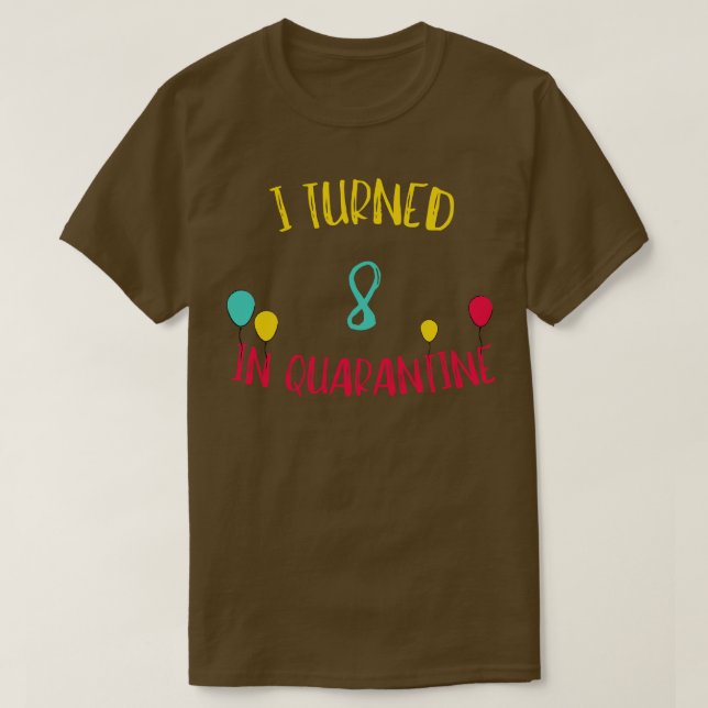 Ich bin 8 geworden T-Shirt (Design vorne)