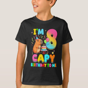Ich bin 8 Jahre alt Capy Geburtstag zu mir 8. Gebu T-Shirt