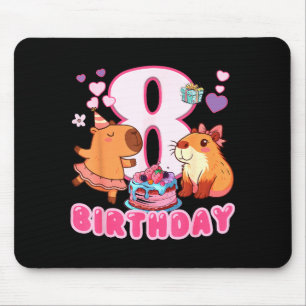 Ich bin 8 Jahre alte Capy Geburtstag zu mir 8. Geb Mousepad
